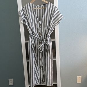 Cotton button up summer dress.